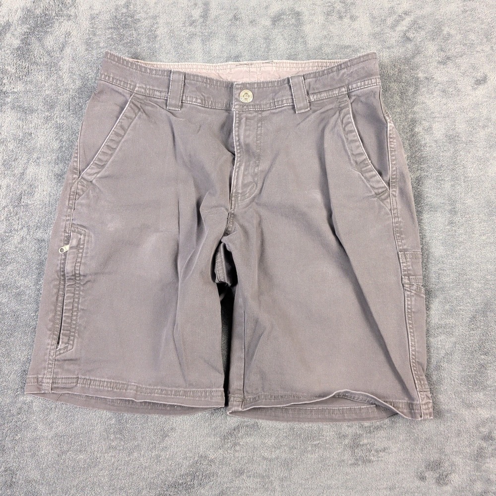 Columbia Men's Khaki Cargo Utility Shorts 10in Inseam Mens 30in Waist Zip Pocket
